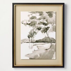 NWT 16"x20" Washed Landscape Framed Wall Art - Hearth & Hand™ with Magnolia